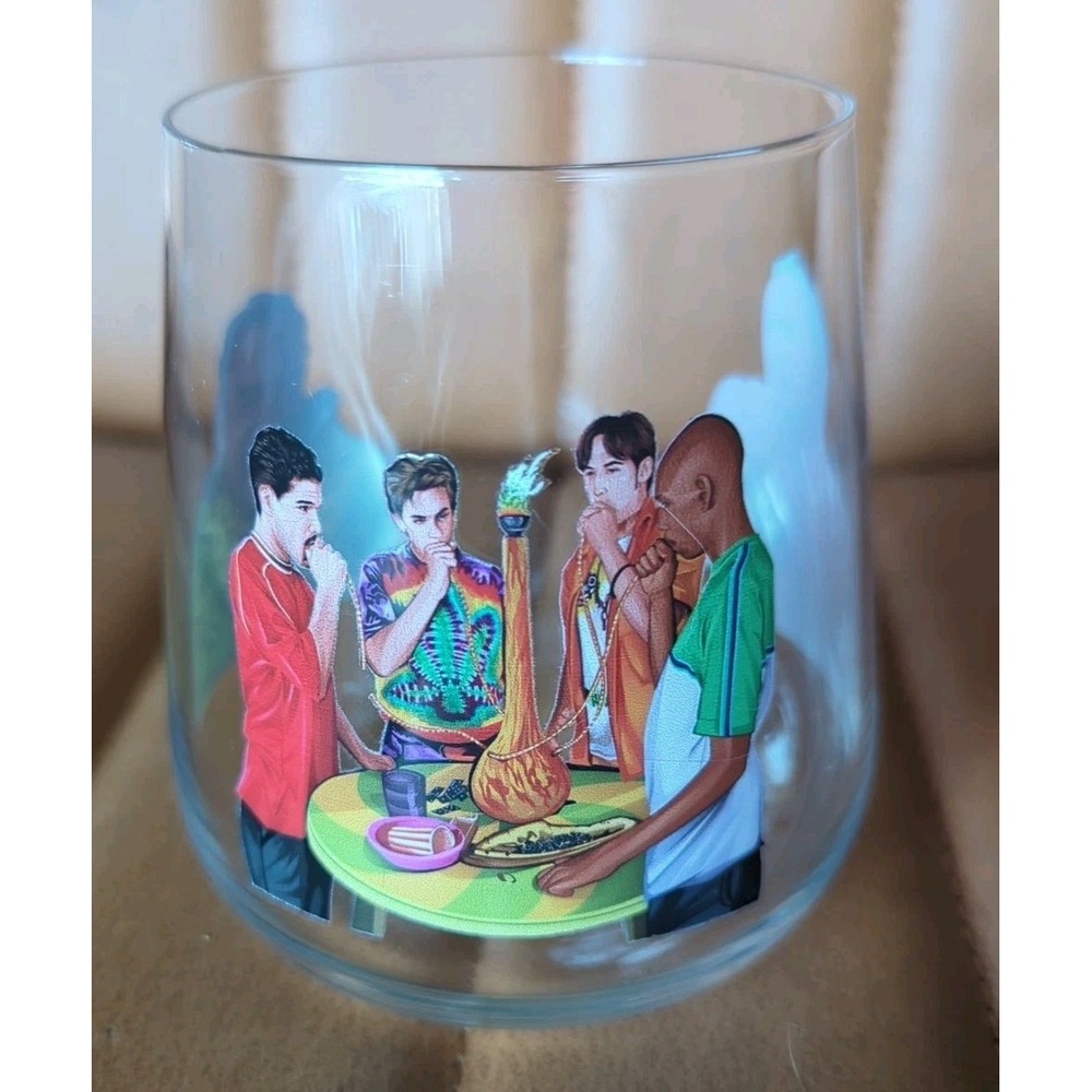Half‎ Baked Glassware 420 Weed Beer Dave Chappelle stoner beer glass Limited #